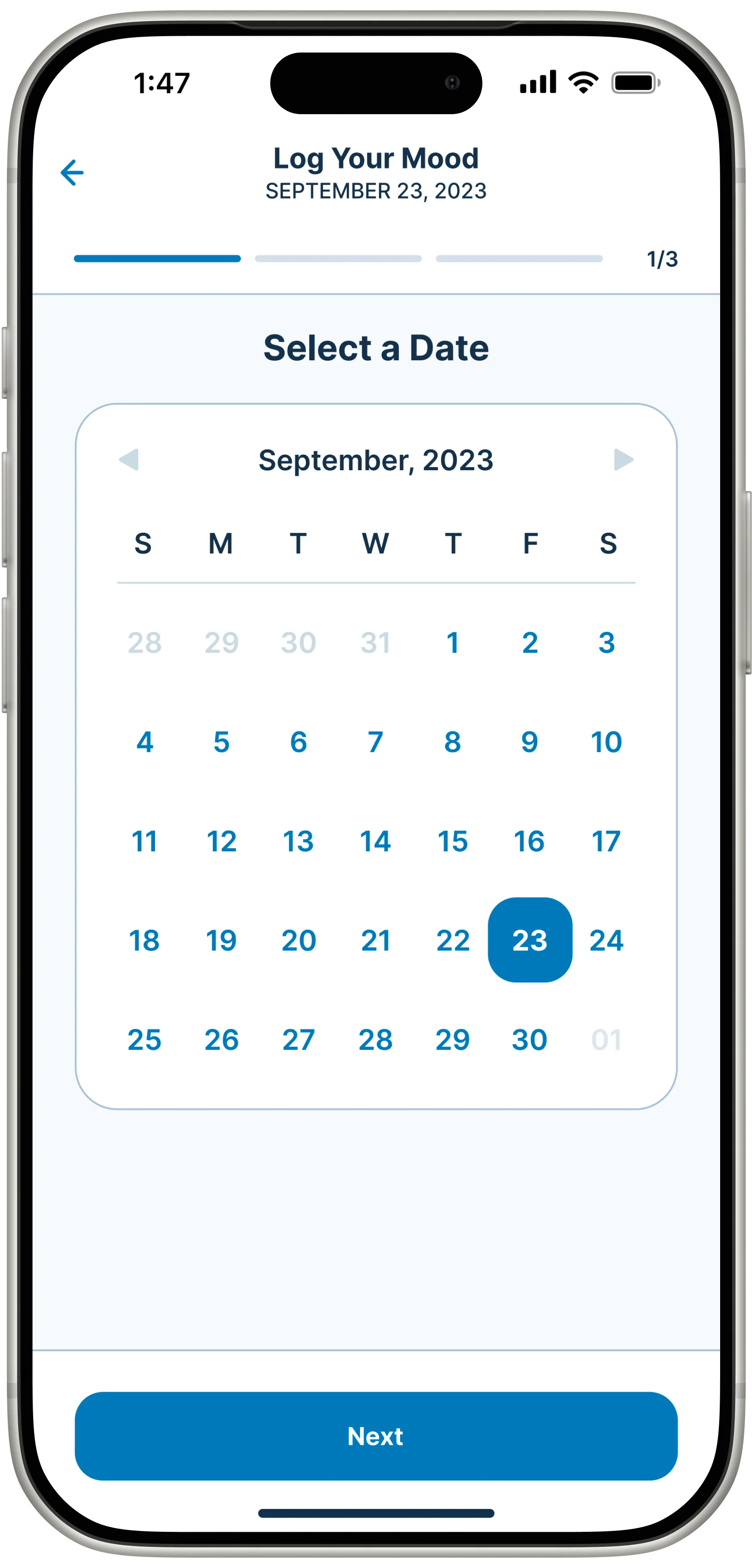 Mood Tracker insights and patterns