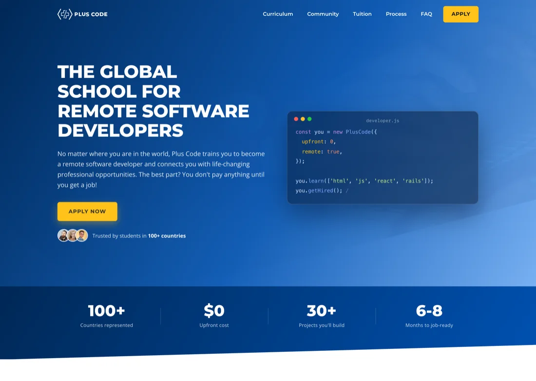 Plus Code landing in a browser window