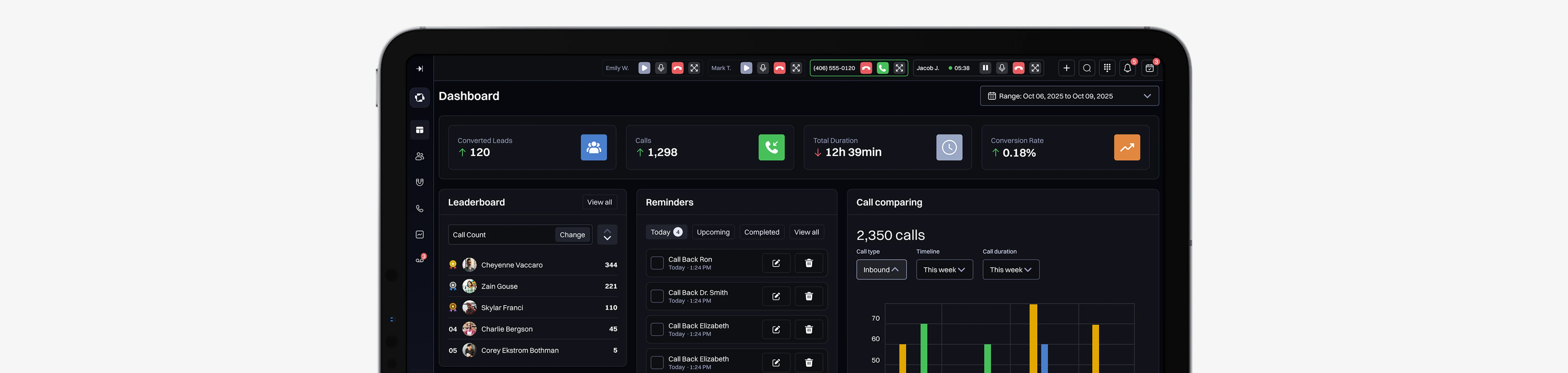 Bounty dark-mode CRM